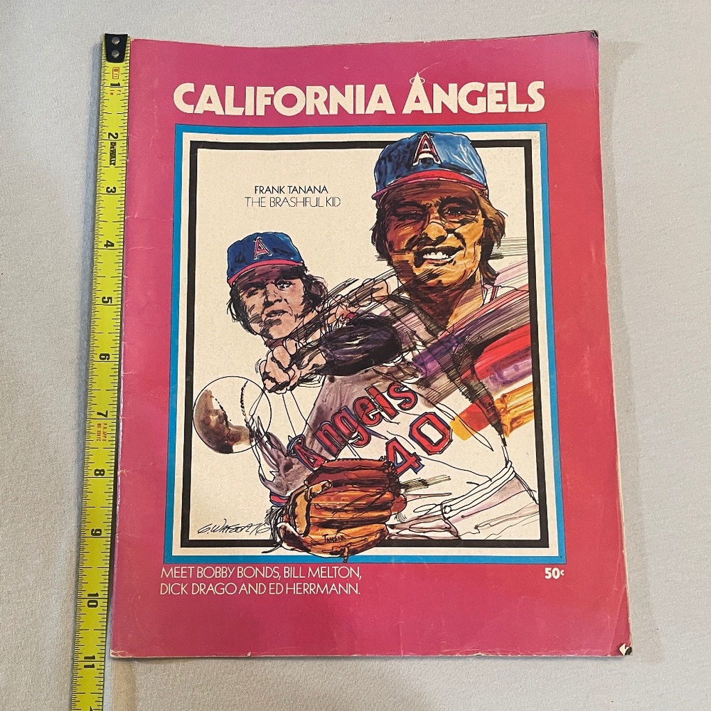 Vintage 1976 California Angels Baseball Program